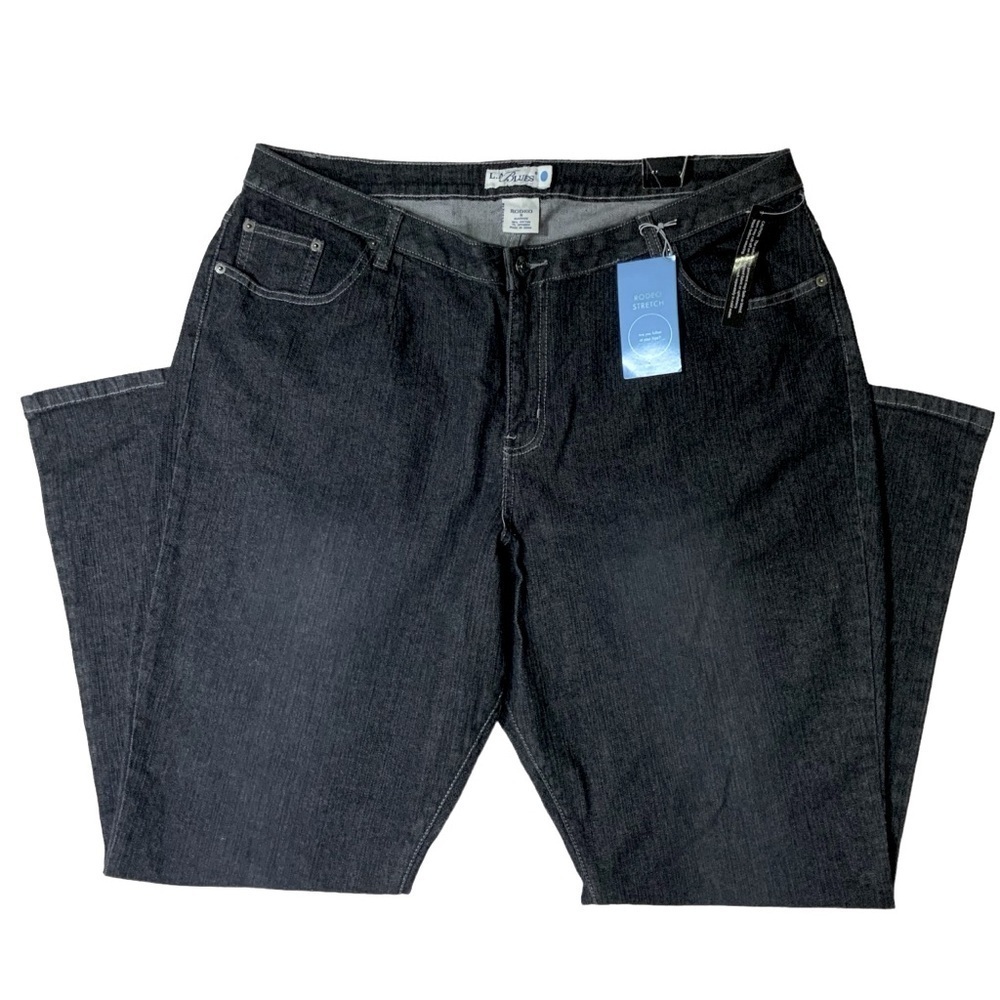 L.A. Blues Vintage Plus 5 Jeans Boot Cut Mid Rise Stretch Right Fit Charcoal 22